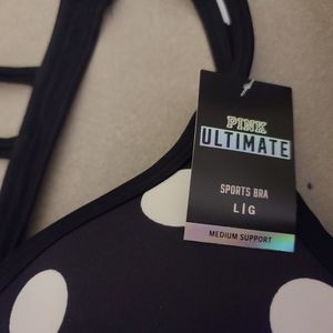 Black Pink Victoria Secret Brand New Sports Bra